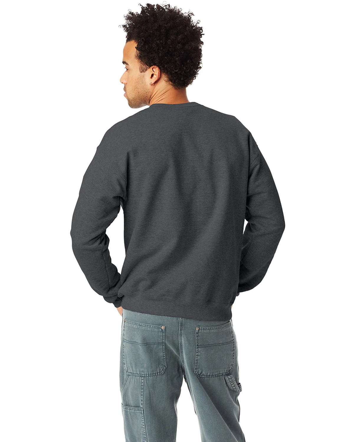 P1607-Hanes-CHARCOAL HEATHER - Cheap-Us