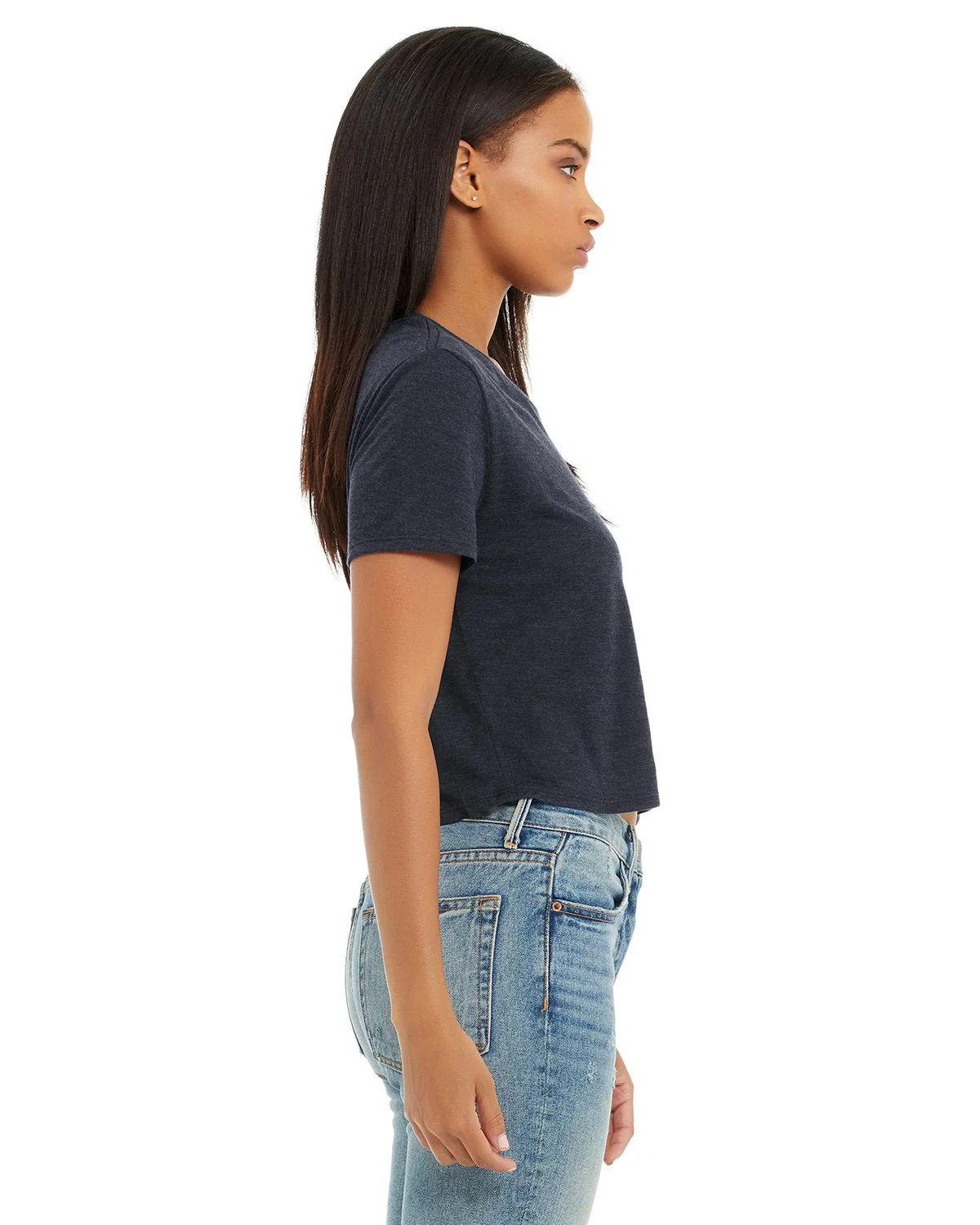 B8882-Bella + Canvas-HEATHER NAVY - Cheap-Us