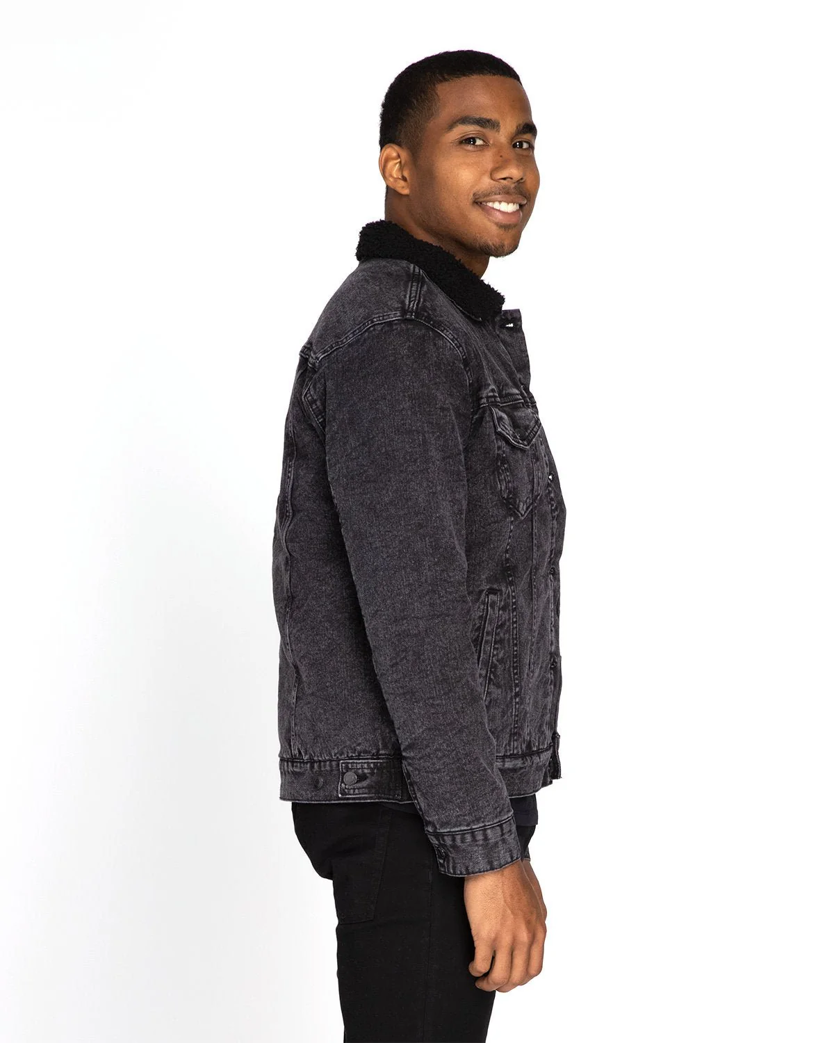 372J-Threadfast Apparel-BLACK DENIM/ BLK - Cheap-Us