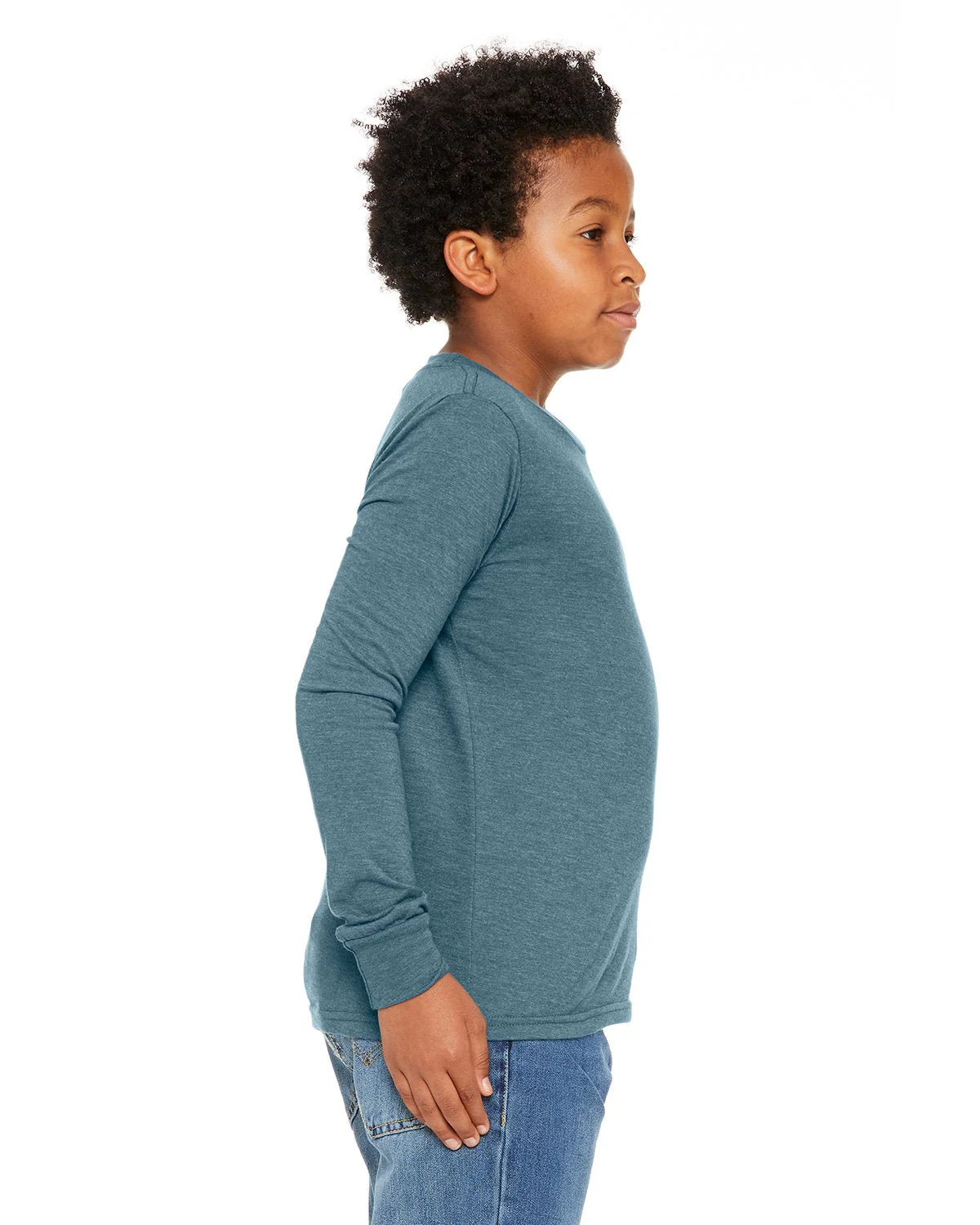 3501Y-Bella + Canvas-HTHR DEEP TEAL - Cheap-Us