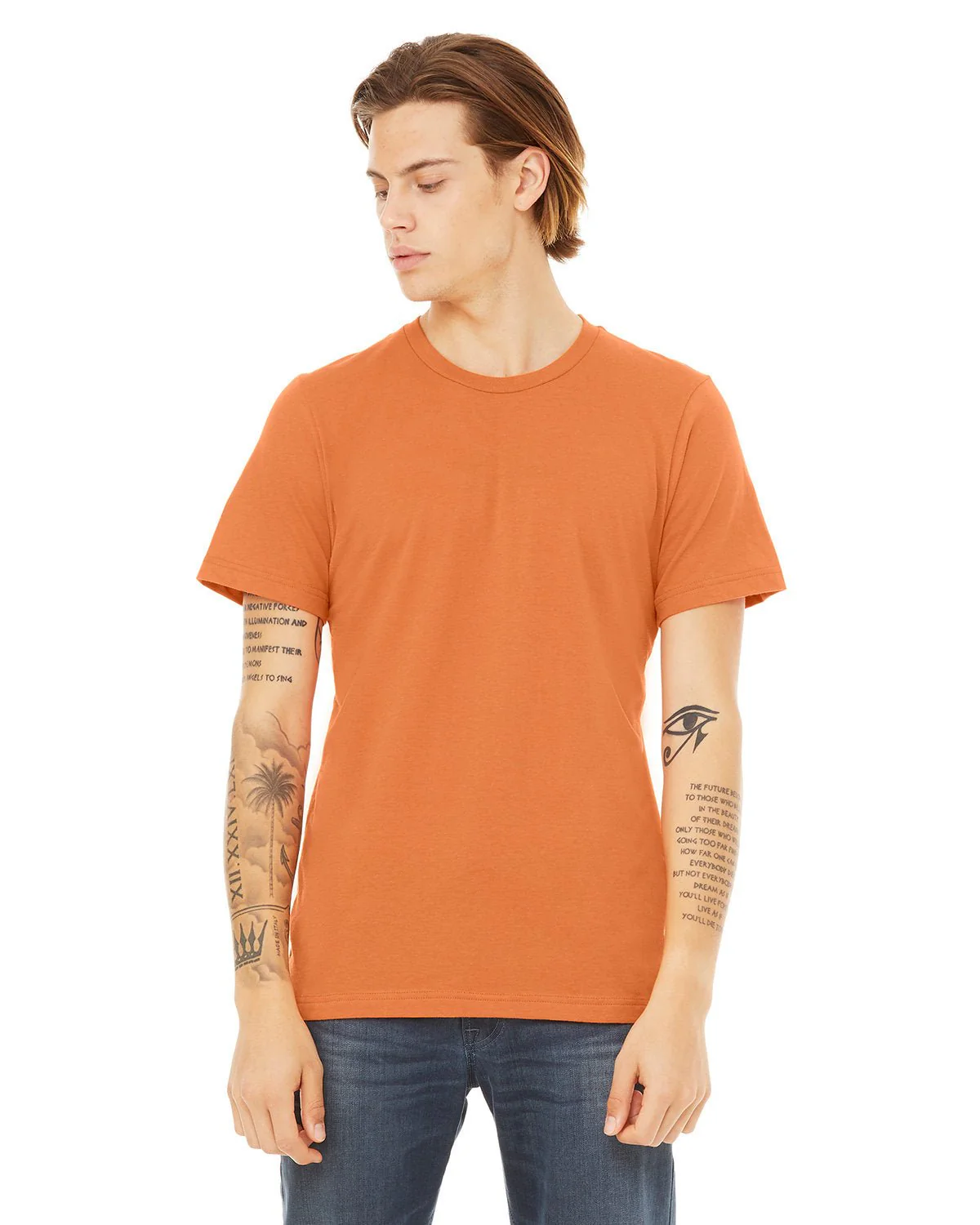 3001C-Bella + Canvas-BURNT ORANGE - Cheap-Us