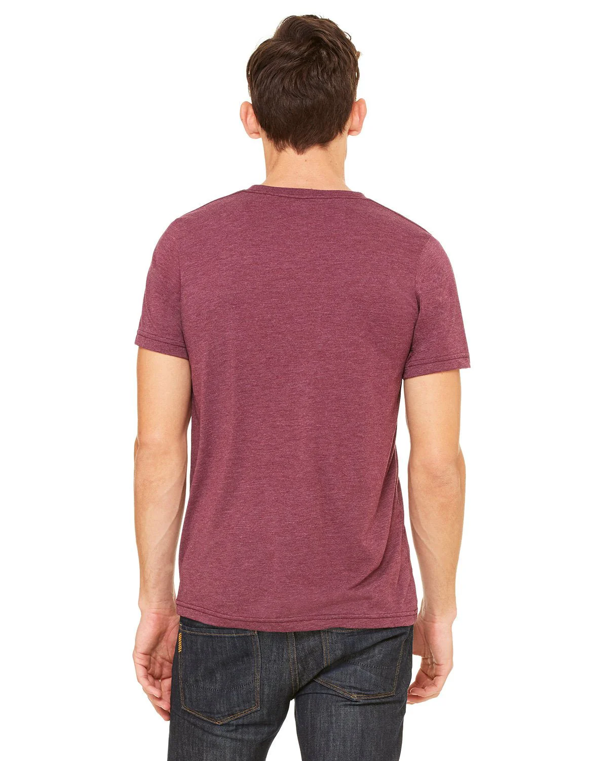 3415C-Bella + Canvas-MAROON TRIBLEND - Cheap-Us