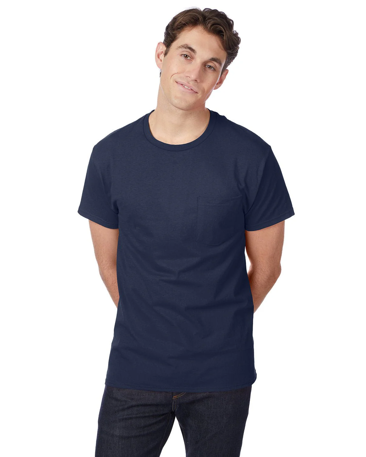 H5590-Hanes-NAVY - Cheap-Us