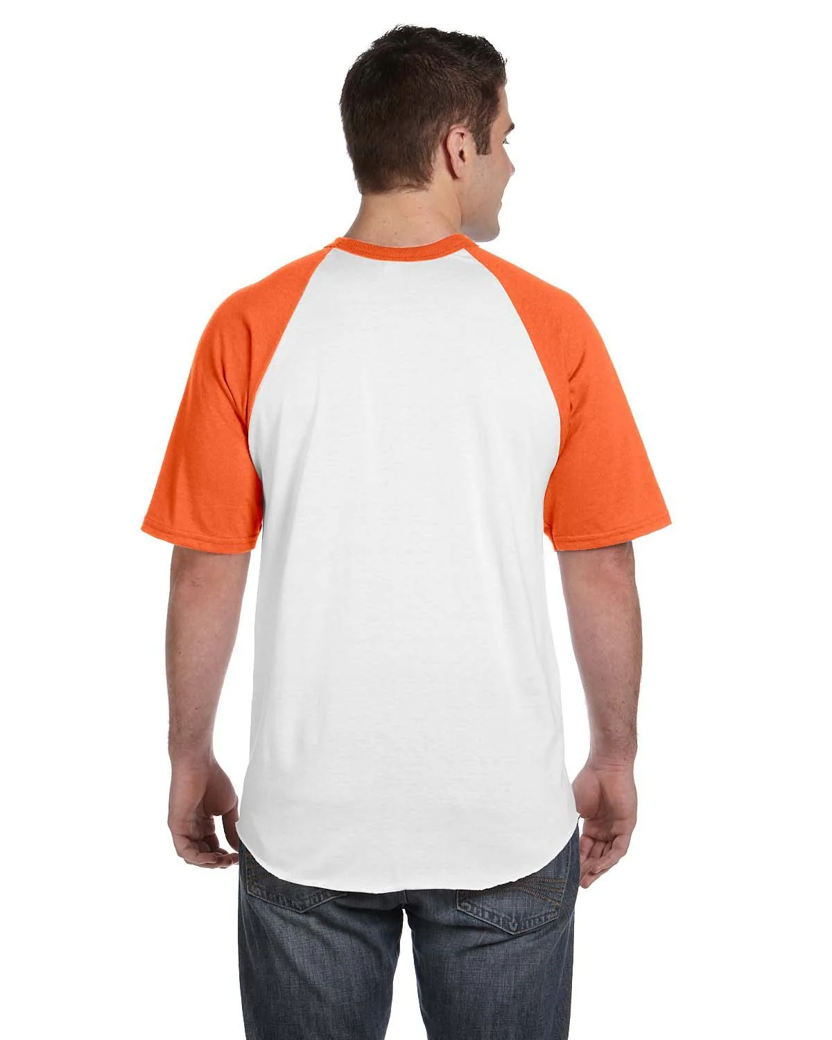 423-Augusta Sportswear-WHITE/ ORANGE - Cheap-Us