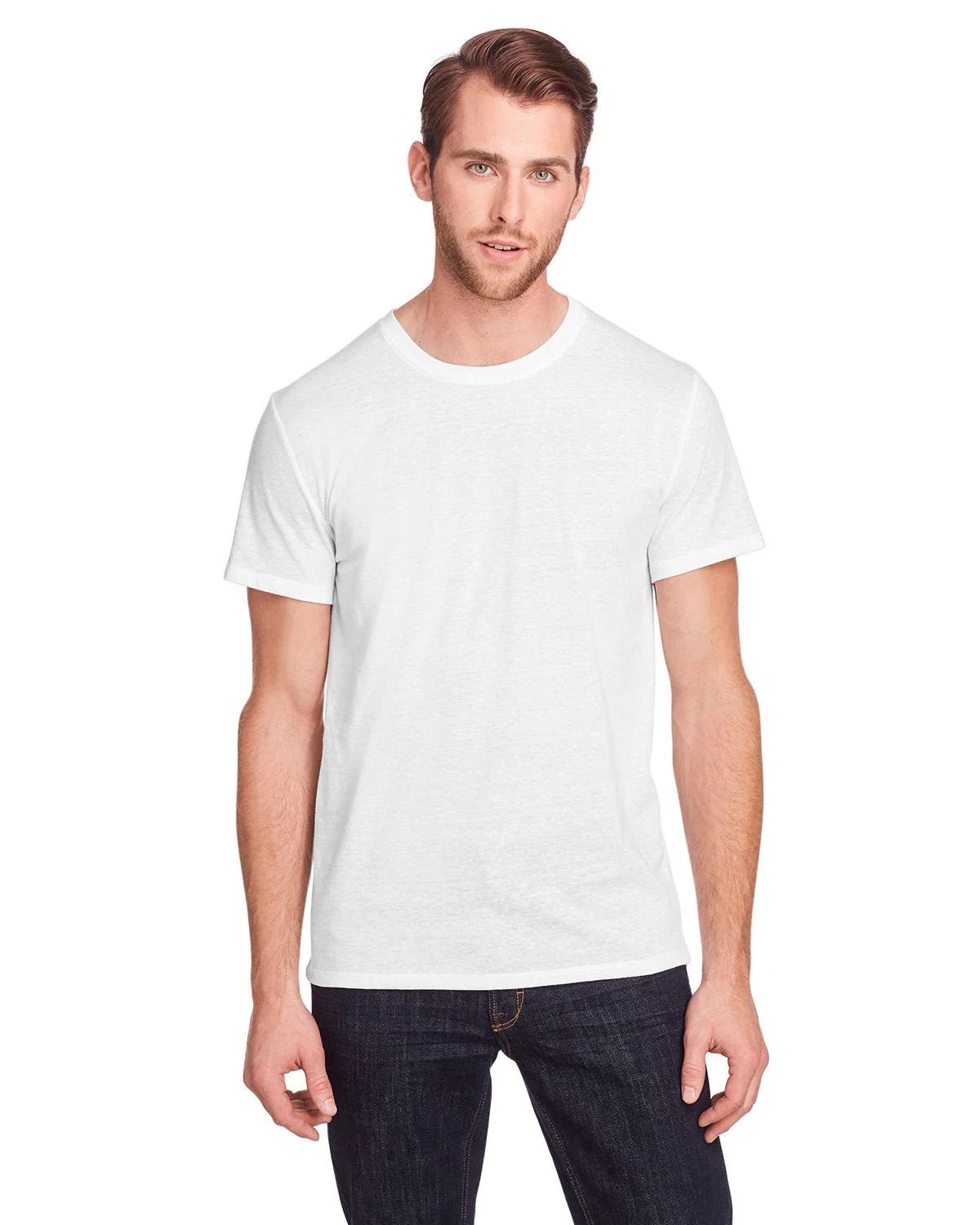 102A-Threadfast Apparel-SOLID WHT TRBLND - Cheap-Us