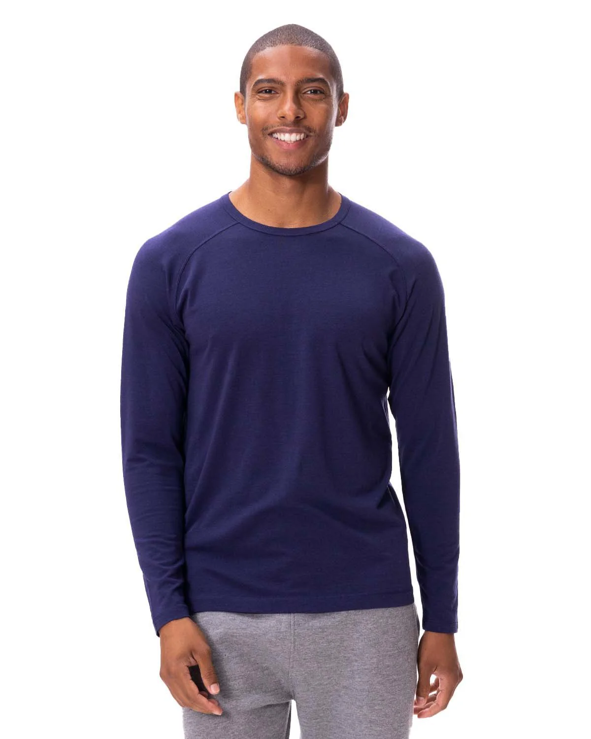 382LS-Threadfast Apparel-NAVY - Cheap-Us