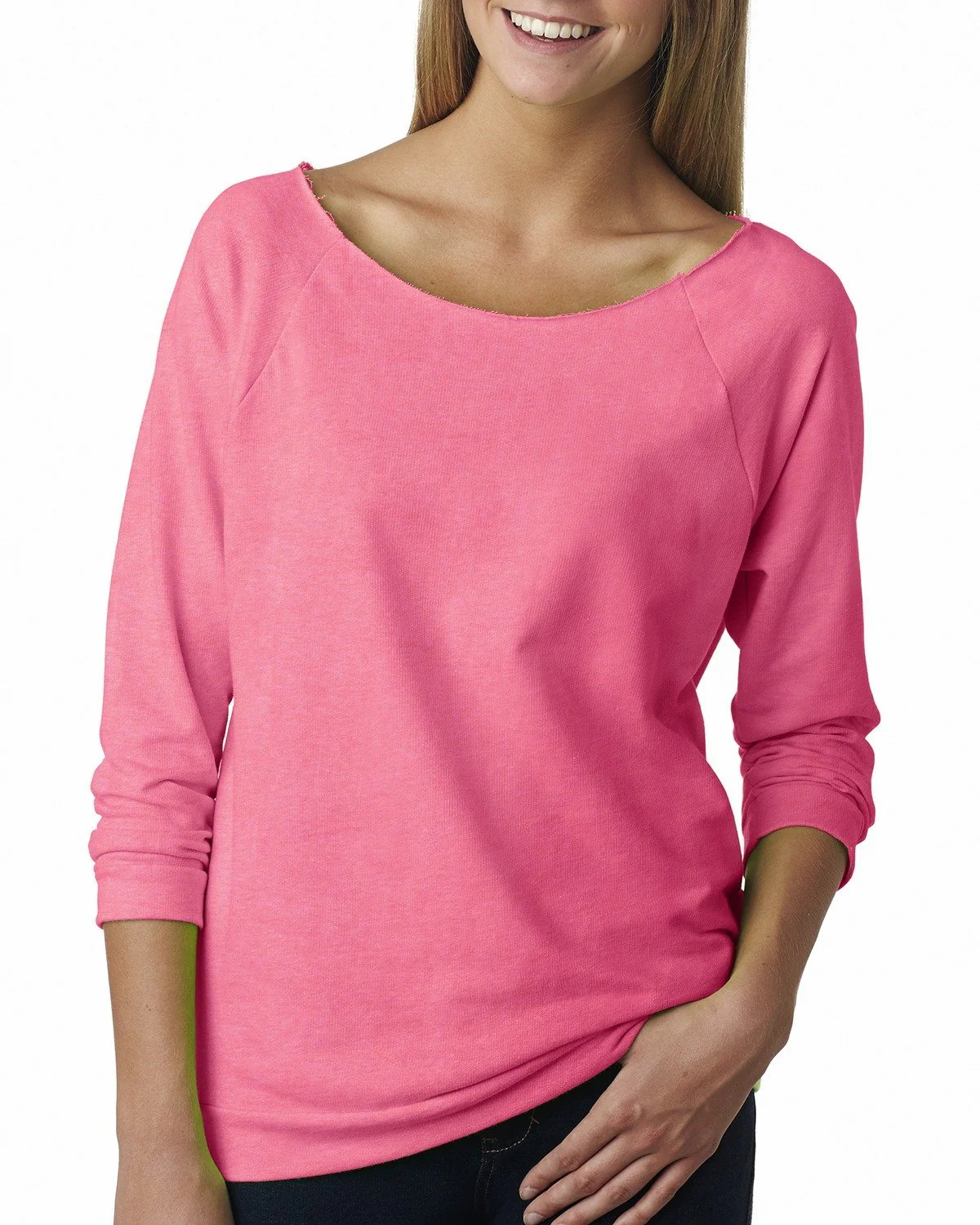 6951-Next Level Apparel-NEON HTHR PINK - Cheap-Us