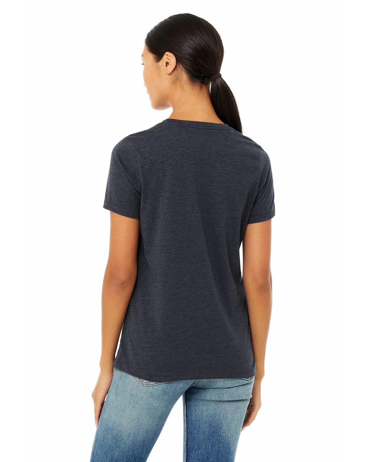 6400CVC-Bella + Canvas-HEATHER NAVY - Cheap-Us