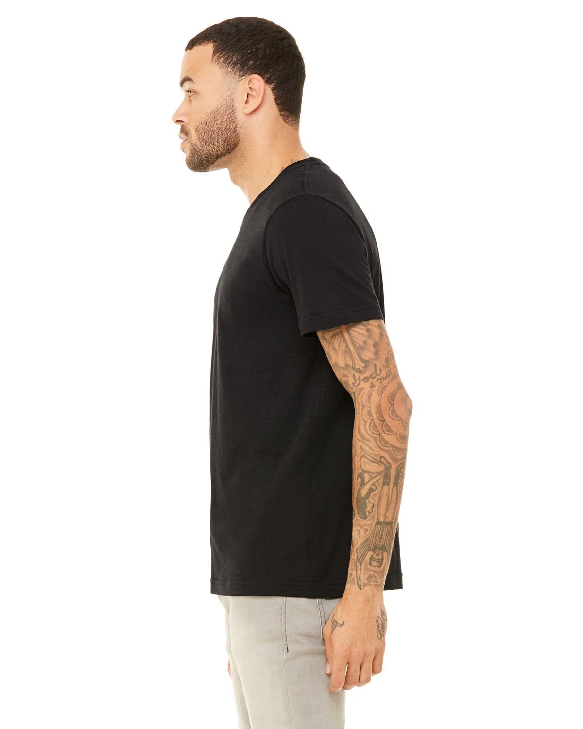 3413C-Bella + Canvas-BLK HTHR TRIBLND - Cheap-Us