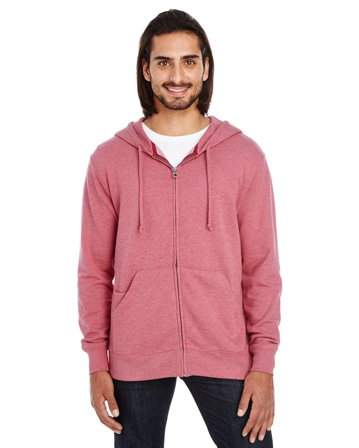 321Z-Threadfast Apparel-CARDINAL HEATHER - Cheap-Us