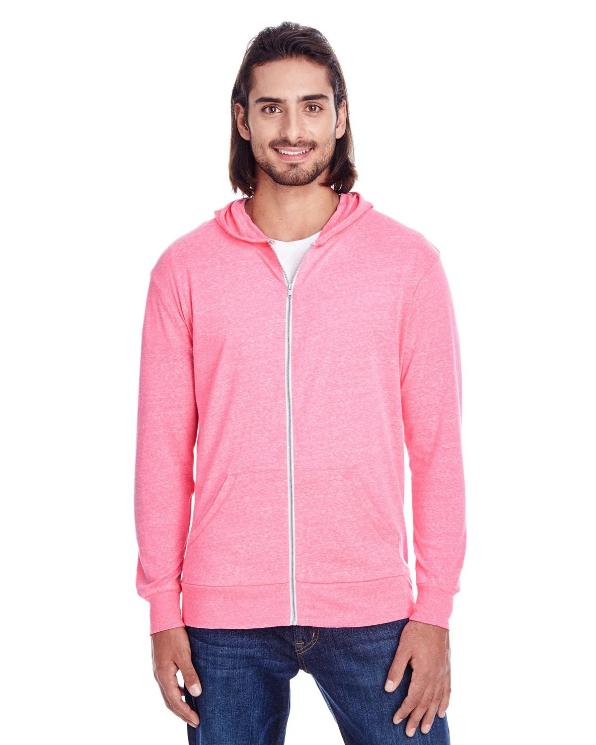 302Z-Threadfast Apparel-NEON PINK TRIBLD - Cheap-Us
