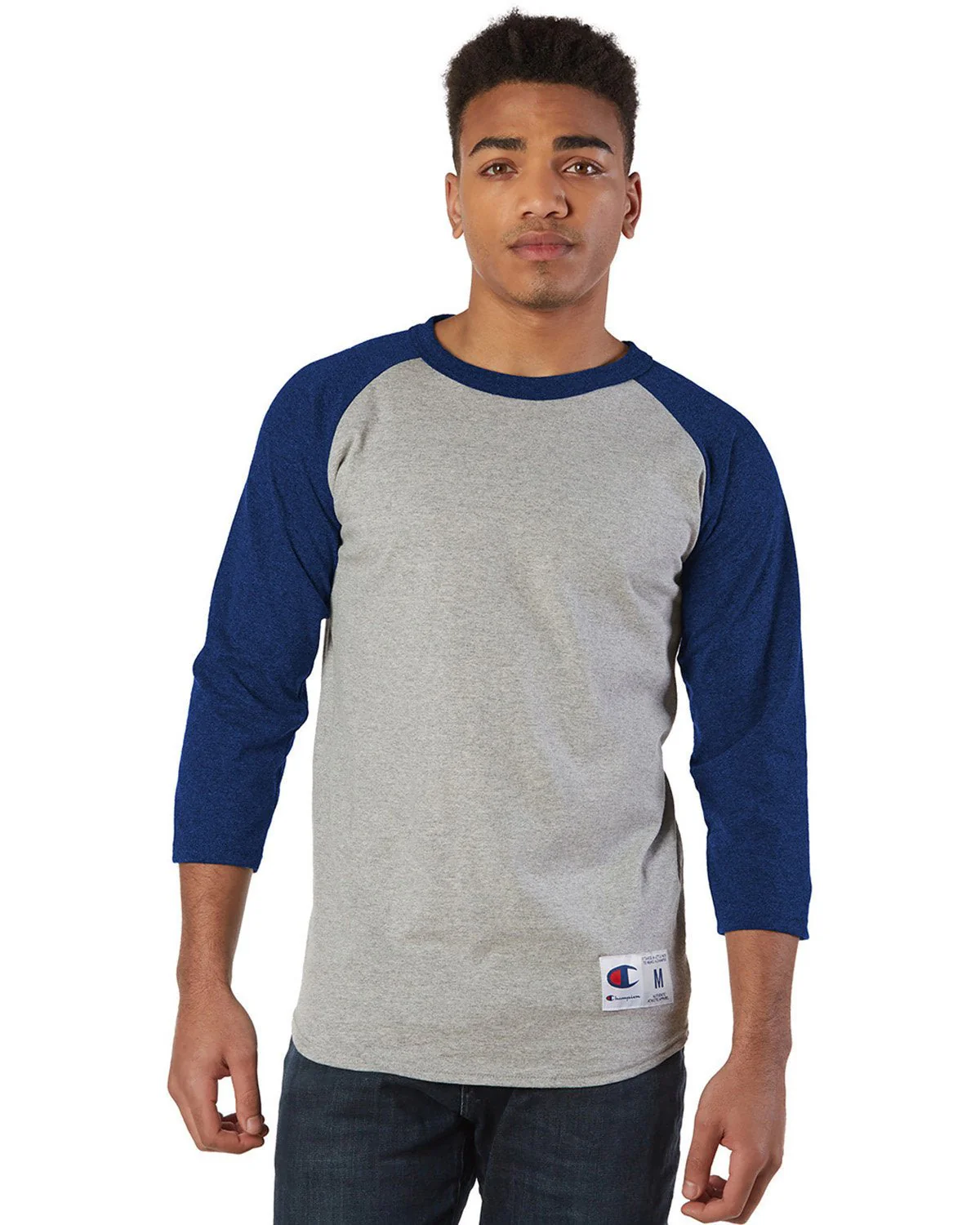 T1397-Champion-OXF GRY/ TM BLUE - Cheap-Us