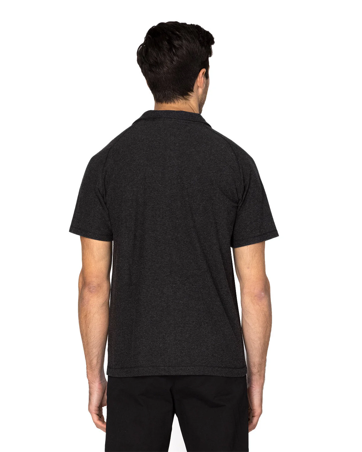 382PL-Threadfast Apparel-BLACK HEATHER - Cheap-Us