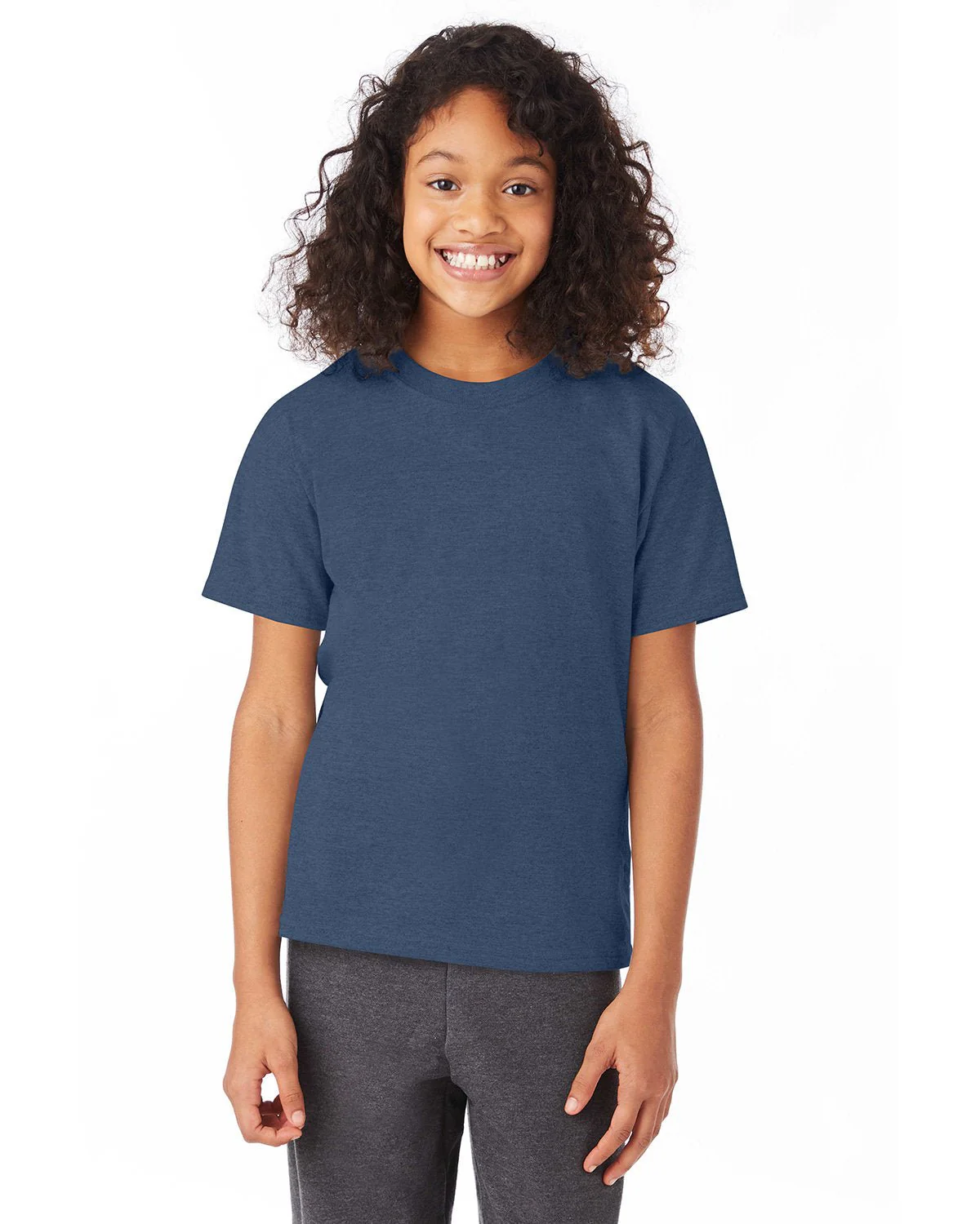 5370-Hanes-HEATHER NAVY - Cheap-Us