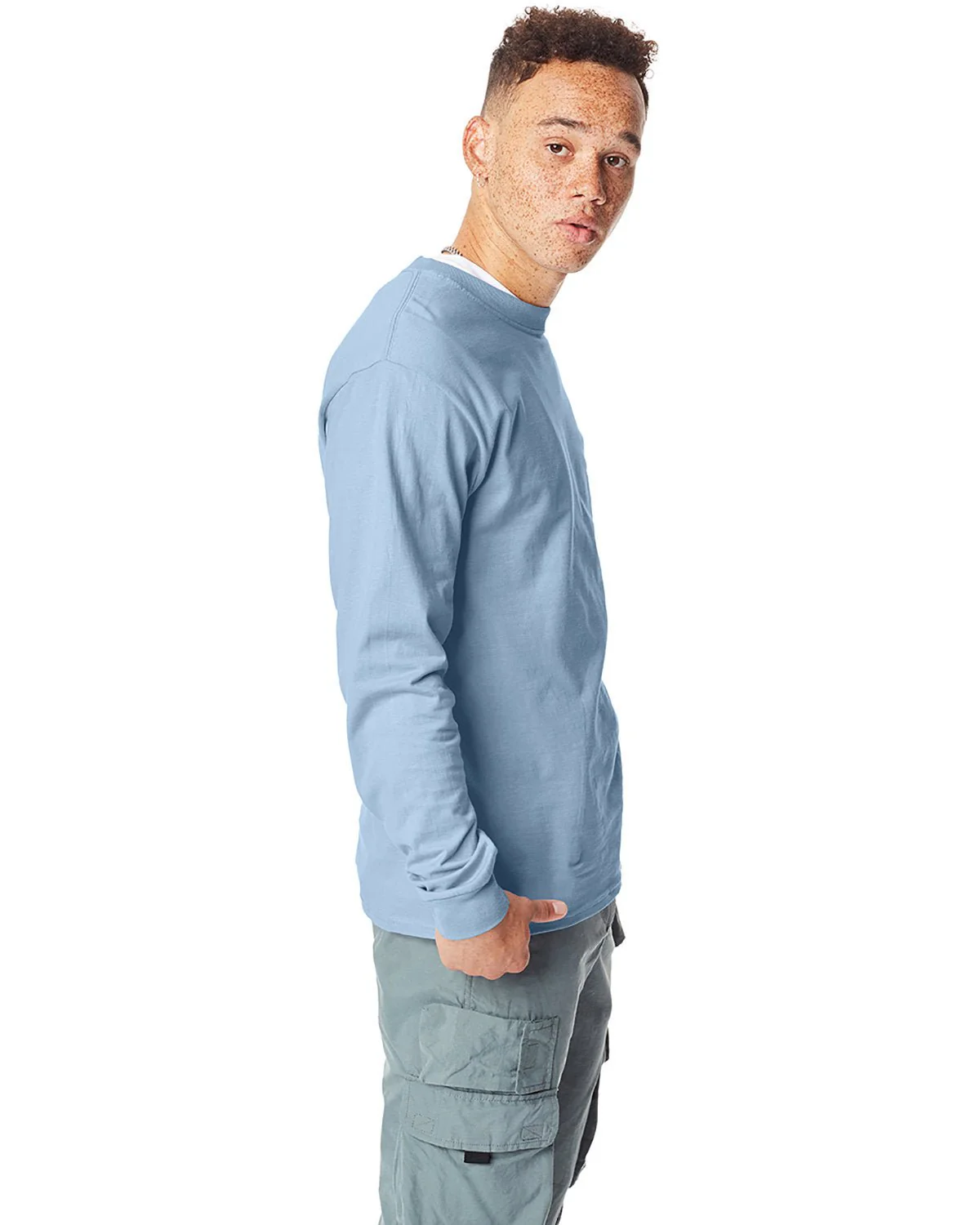 5186-Hanes-LIGHT BLUE - Cheap-Us