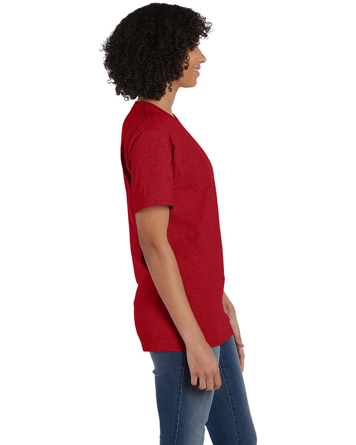 5280-Hanes-RED PEPPER HTHR - Cheap-Us