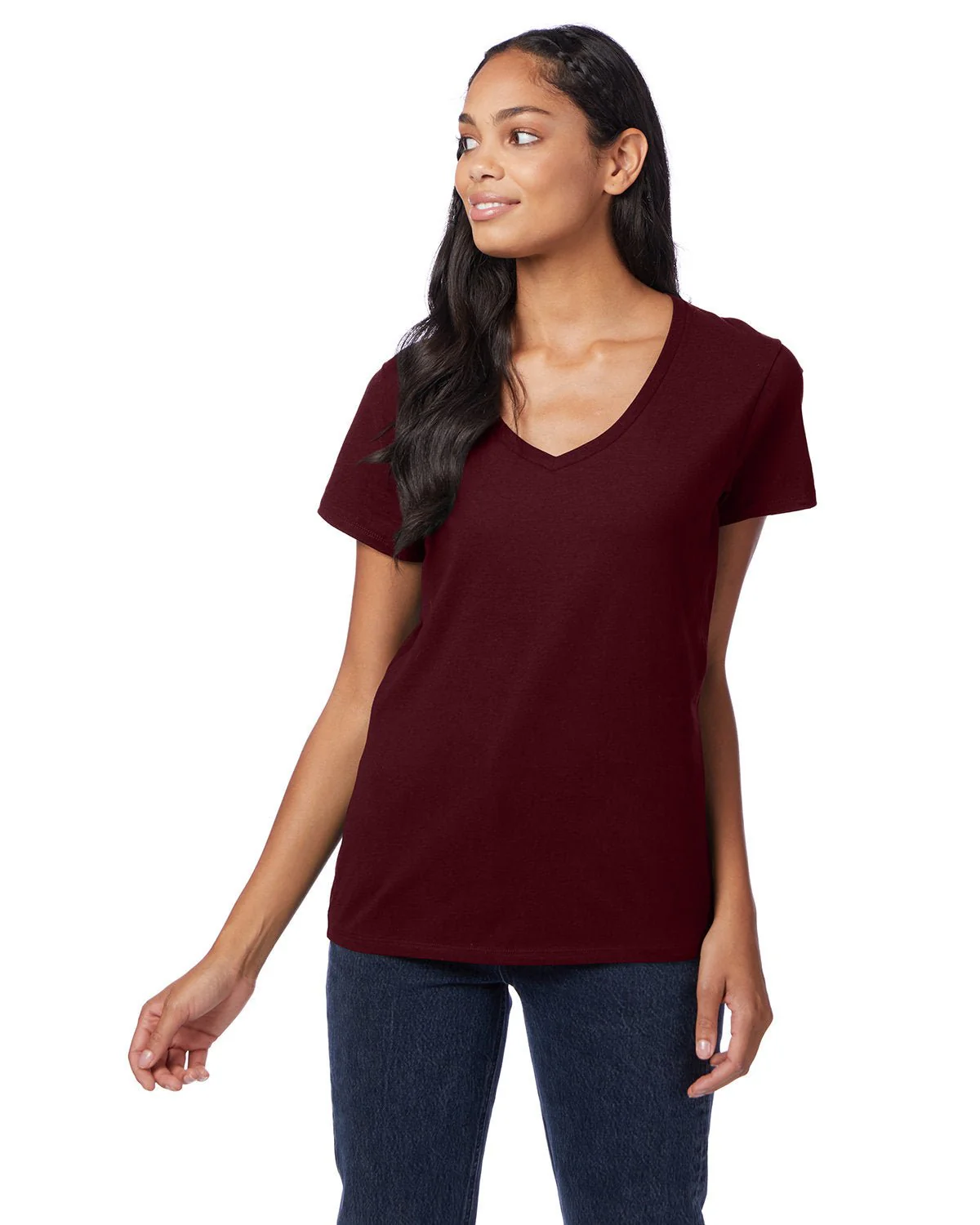 S04V-Hanes-MAROON - Cheap-Us