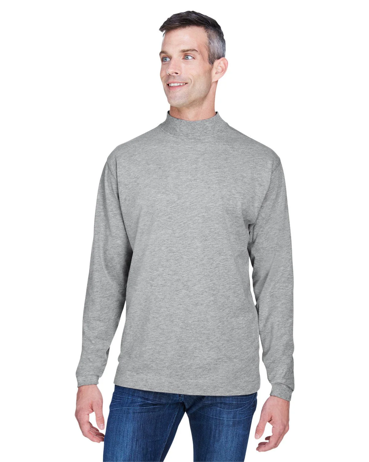 D420-Devon & Jones-GREY HEATHER - Cheap-Us