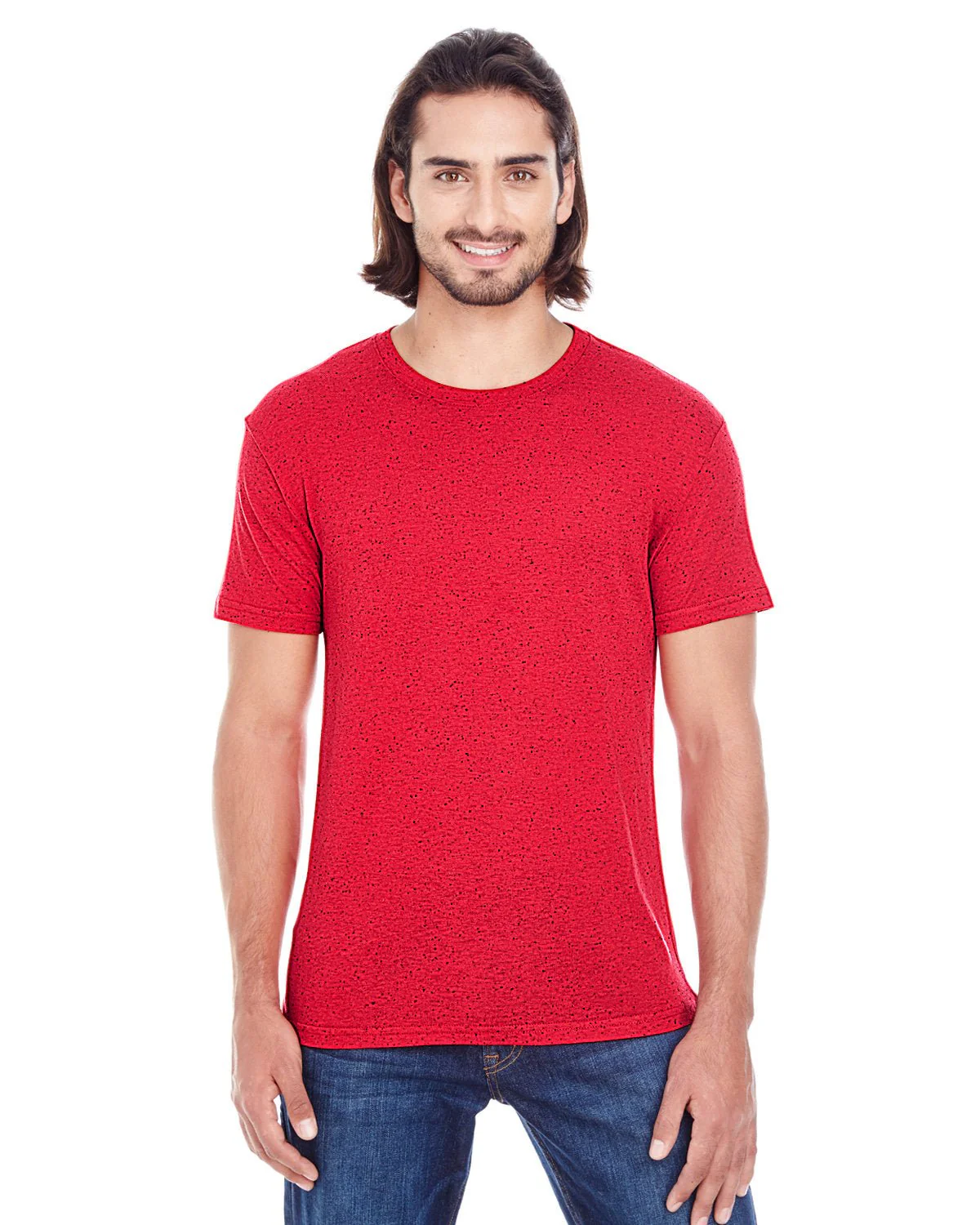 103A-Threadfast Apparel-RED FLECK - Cheap-Us