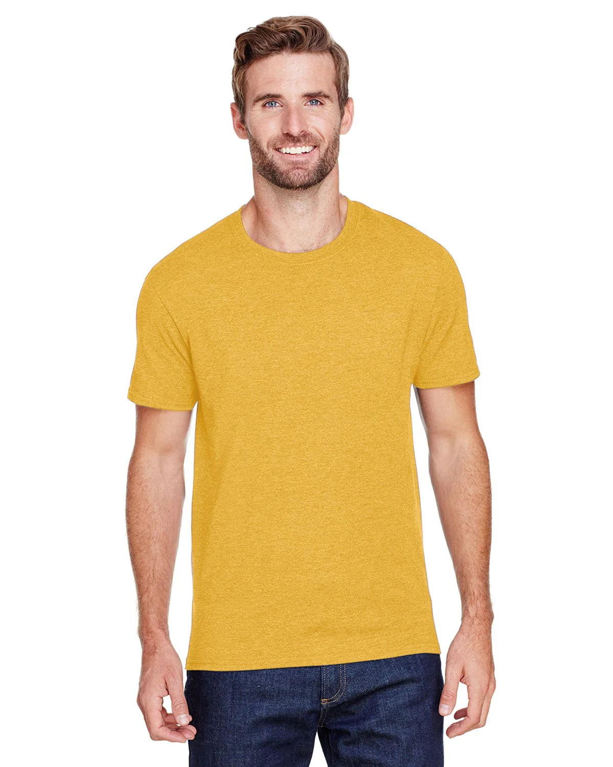 560MR-Jerzees-MUSTARD HEATHER - Cheap-Us