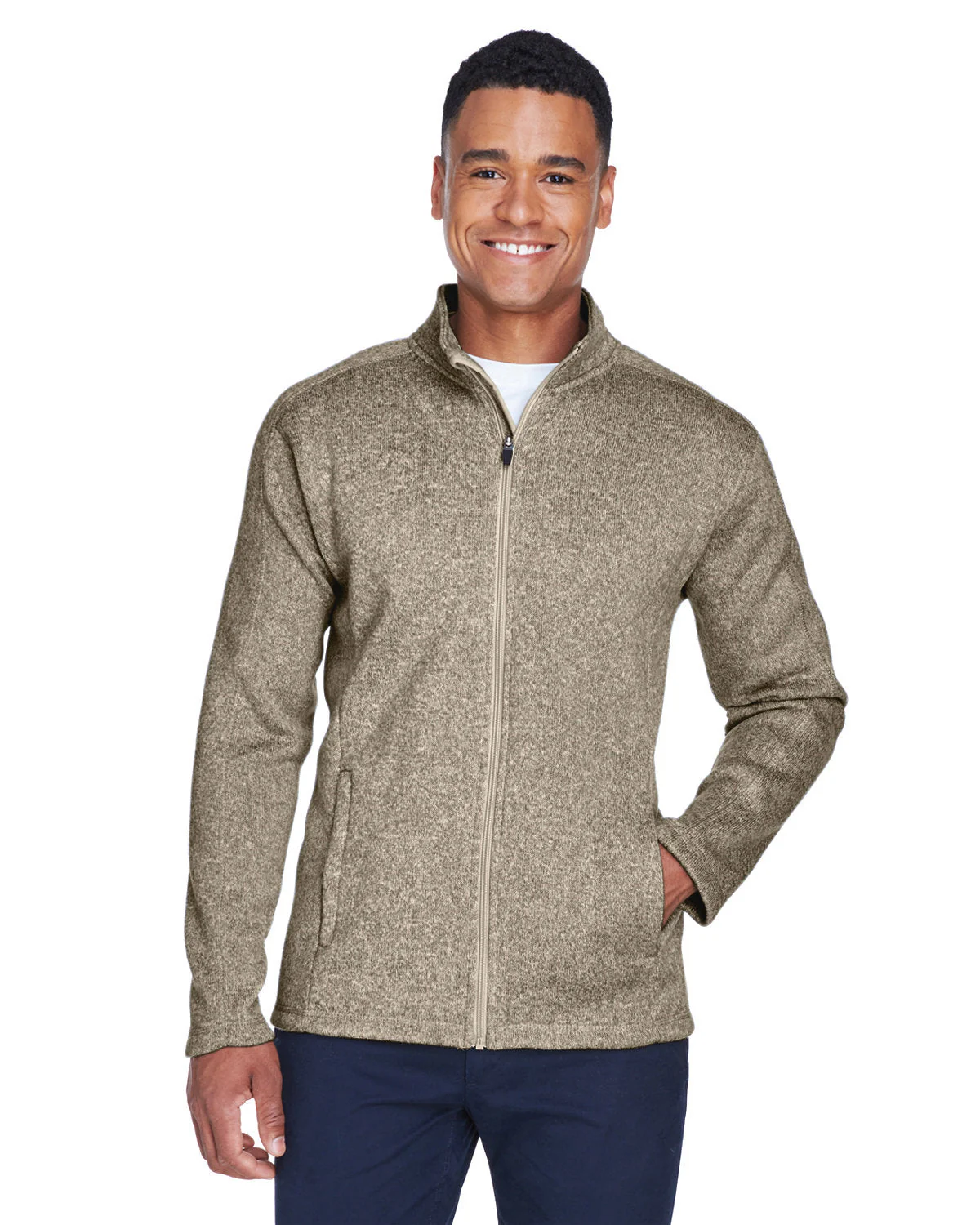 DG793-Devon & Jones-KHAKI HEATHER - Cheap-Us
