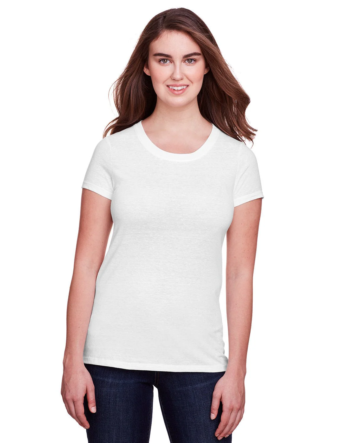 202A-Threadfast Apparel-SOLID WHT TRBLND - Cheap-Us