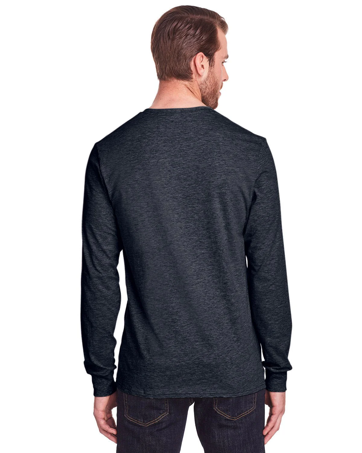 IC47LSR-Fruit of the Loom-BLACK INK HEATHR - Cheap-Us