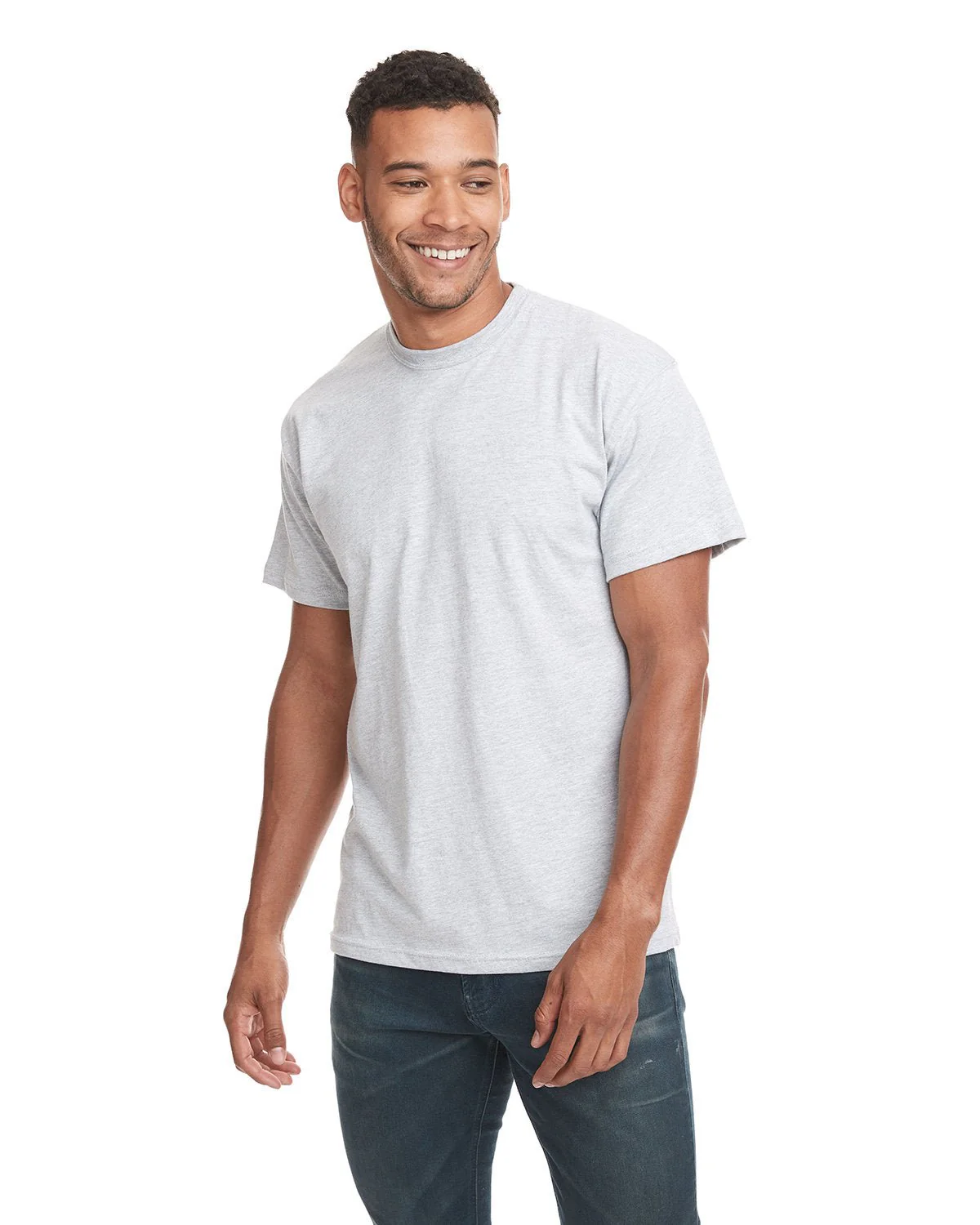 3600-Next Level Apparel-HEATHER GRAY - Cheap-Us
