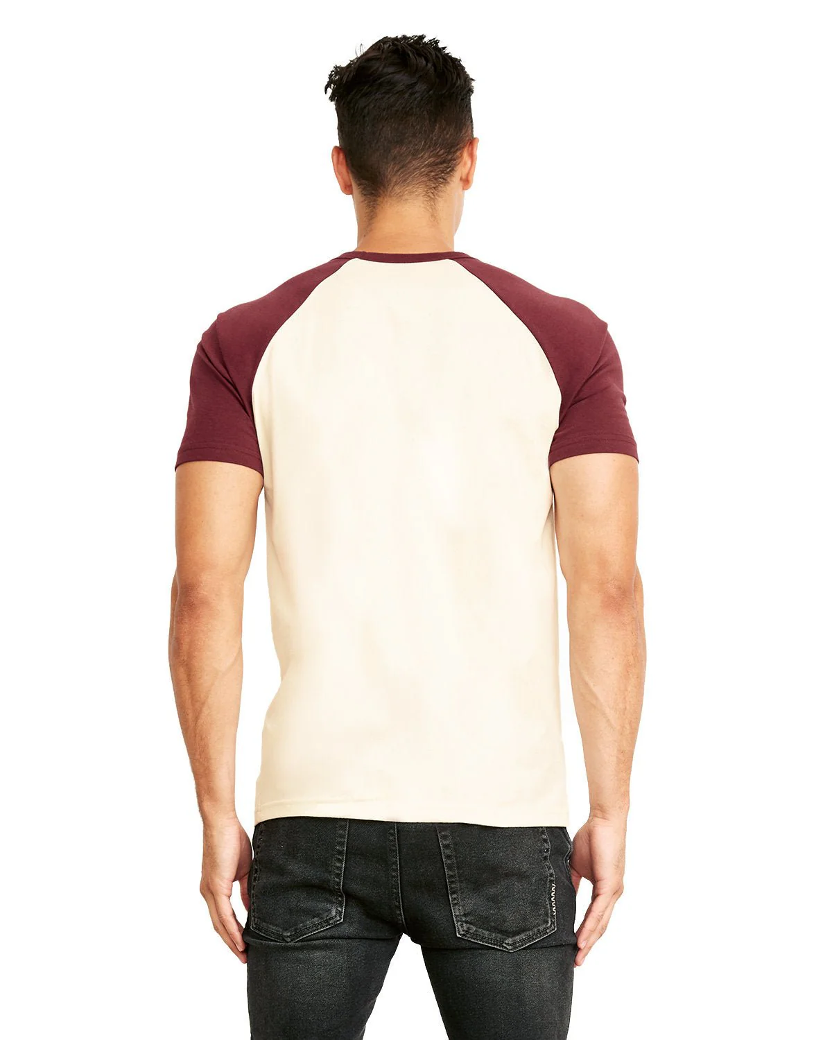 N3650-Next Level Apparel-MAROON/ NATURAL - Cheap-Us