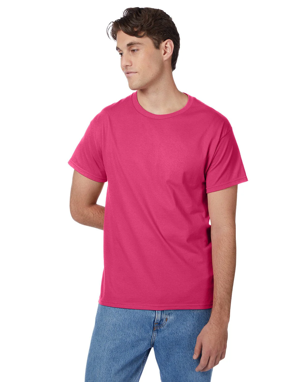 5250T-Hanes-WOW PINK - Cheap-Us