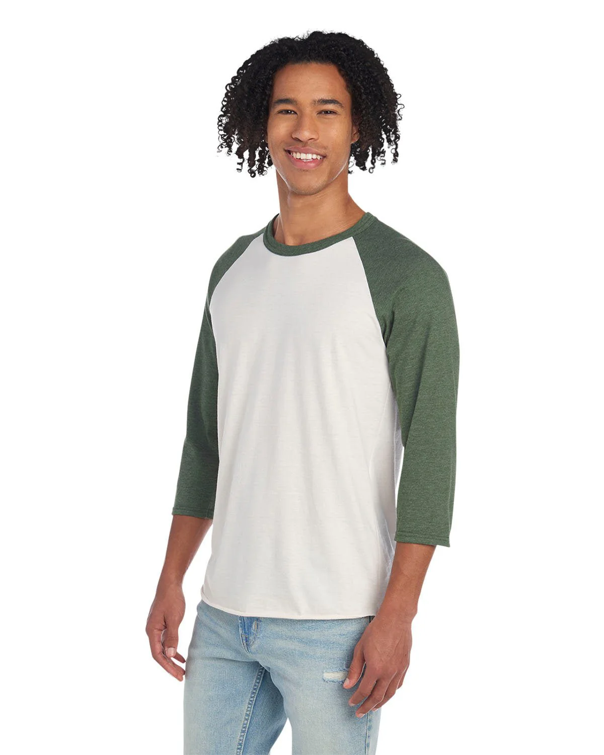 560RR-Jerzees-SW CRM HT/ ML GN - Cheap-Us