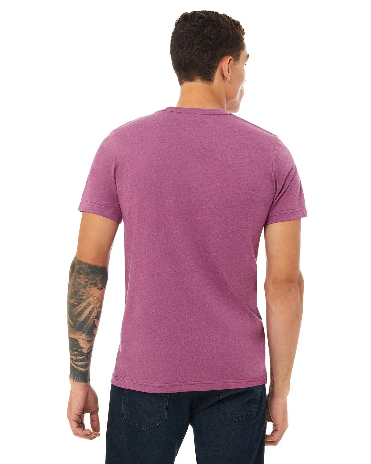 3001CVC-Bella + Canvas-HEATHER MAGENTA - Cheap-Us