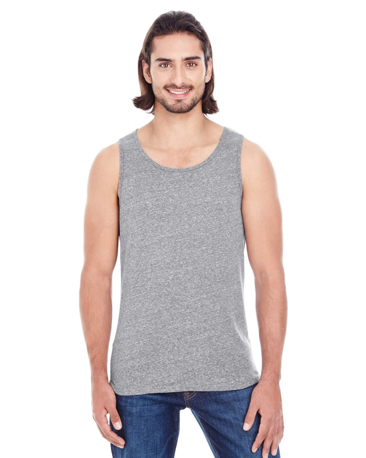 102C-Threadfast Apparel-GREY TRIBLEND - Cheap-Us
