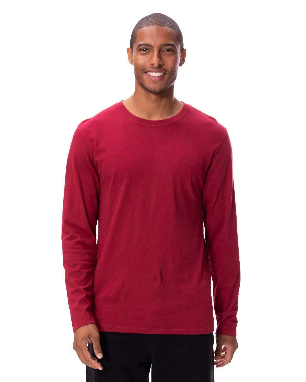 180LS-Threadfast Apparel-BURGUNDY - Cheap-Us