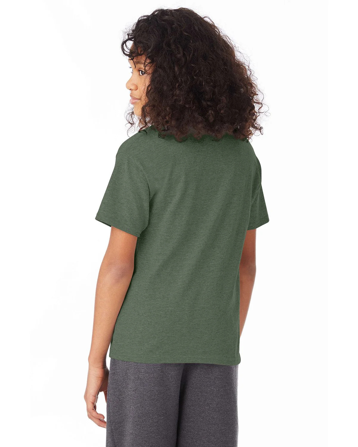 5370-Hanes-HEATHER GREEN - Cheap-Us