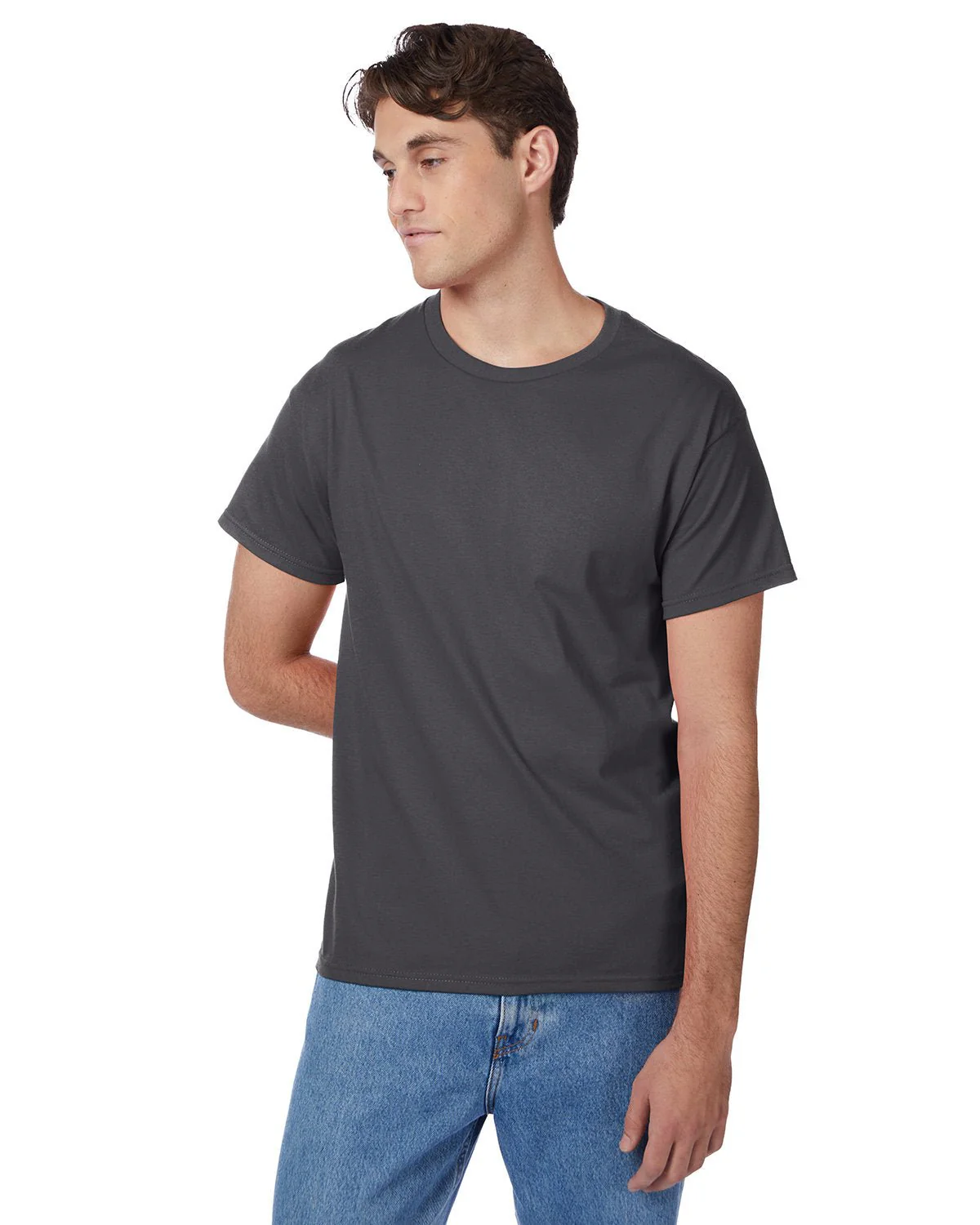 5250T-Hanes-SMOKE GRAY - Cheap-Us