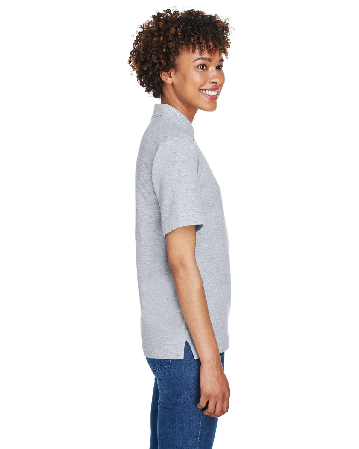 8541-UltraClub-HEATHER GREY - Cheap-Us