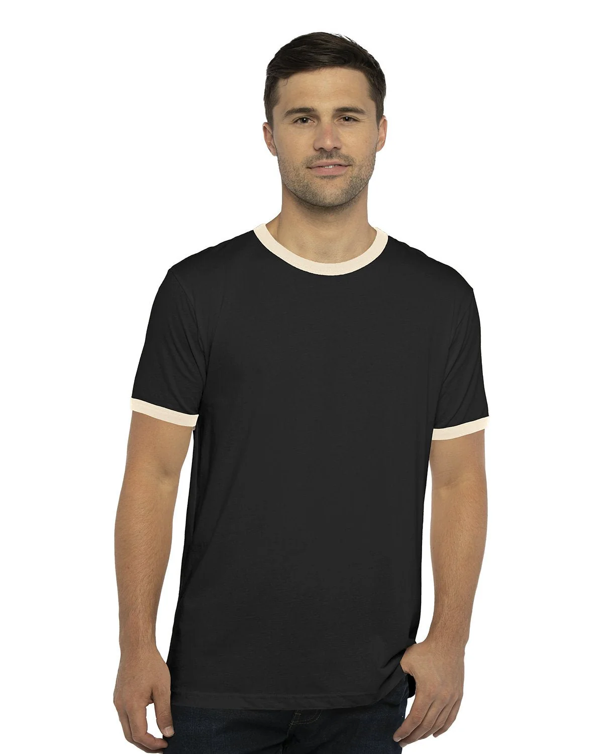 3604-Next Level Apparel-BLACK/ NATURAL - Cheap-Us