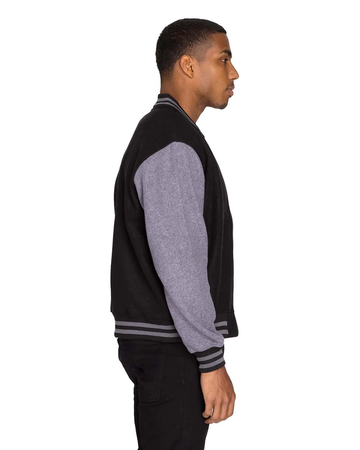 364J-Threadfast Apparel-BLACK/ CHAR HTH - Cheap-Us