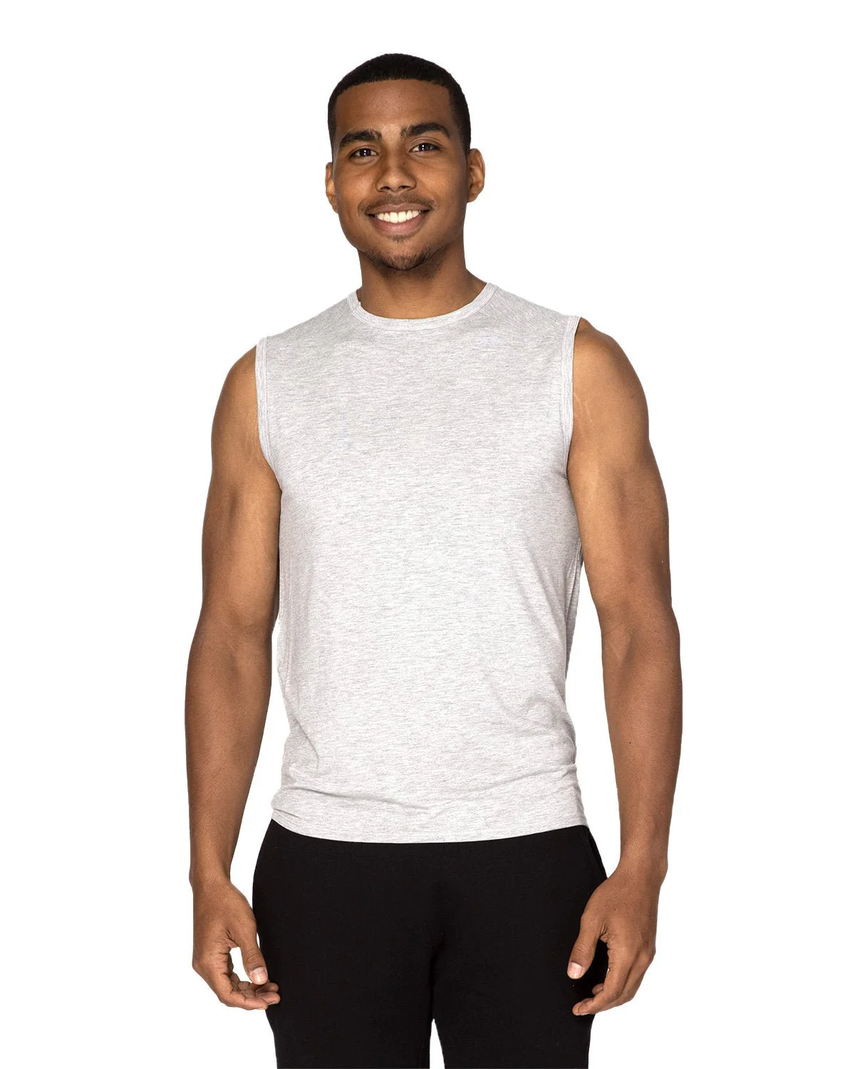 382T-Threadfast Apparel-HEATHER GREY - Cheap-Us