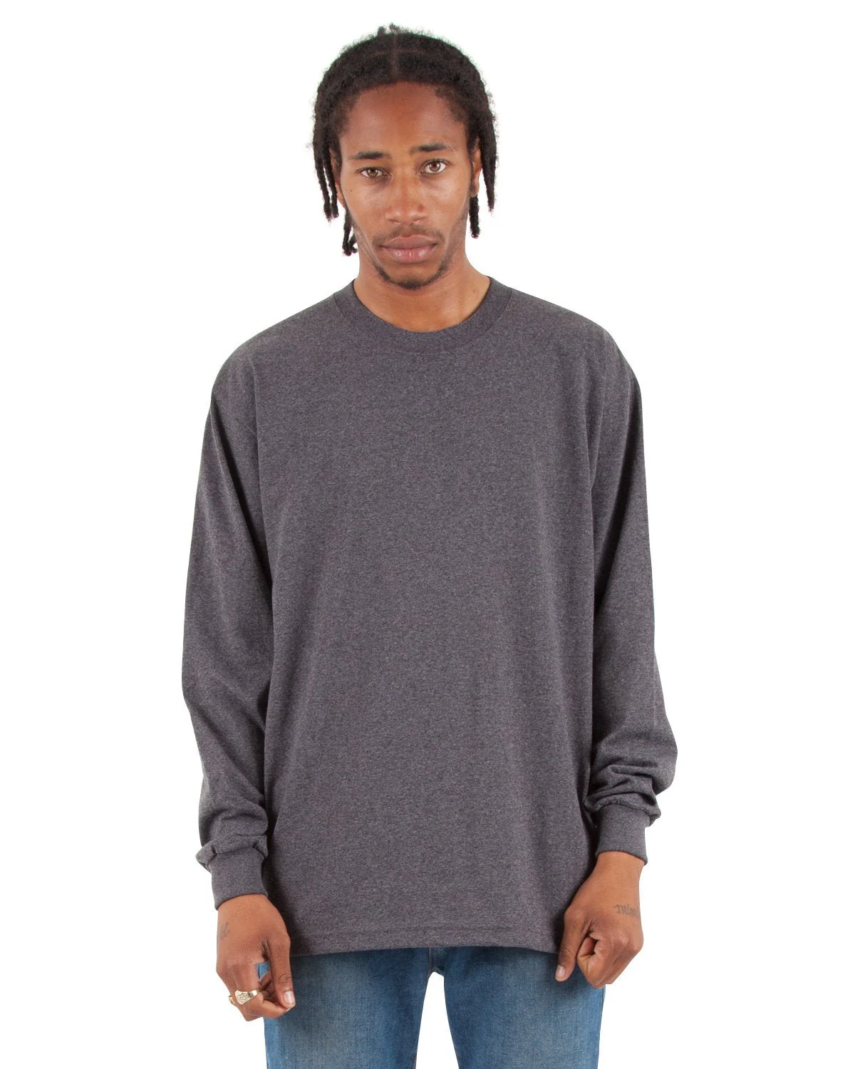 SHMHLS-Shaka Wear Drop Ship-CHARCOAL GRY HTH - Cheap-Us