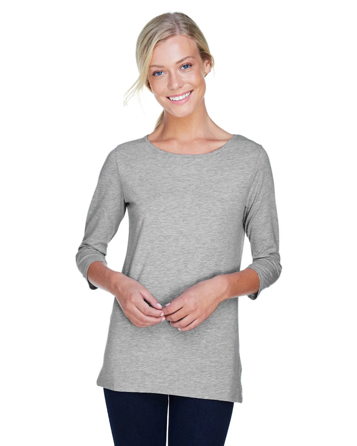 DP192W-Devon & Jones-GREY HEATHER - Cheap-Us