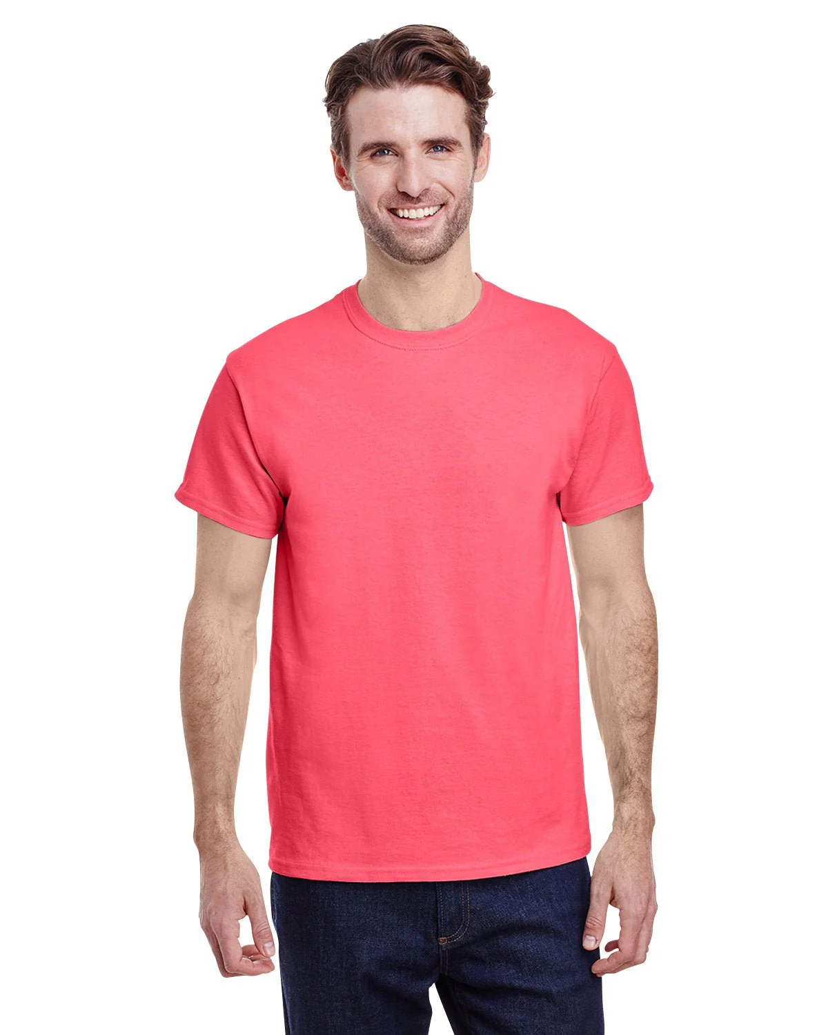 G500-Gildan-CORAL SILK - Cheap-Us