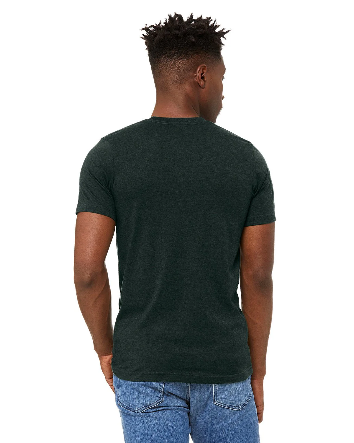 3001CVC-Bella + Canvas-HEATHER EMERALD - Cheap-Us