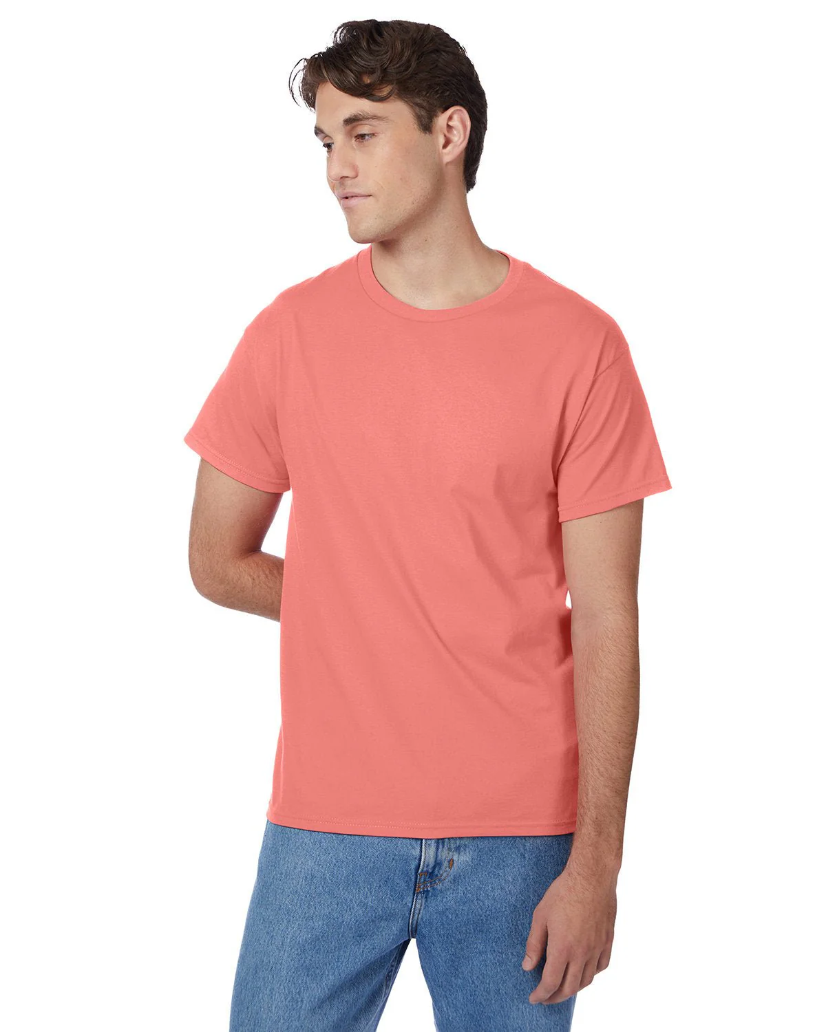 5250T-Hanes-CHARISMA CORAL - Cheap-Us