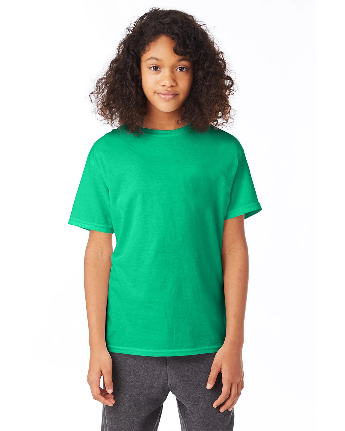 5370-Hanes-KELLY GREEN - Cheap-Us
