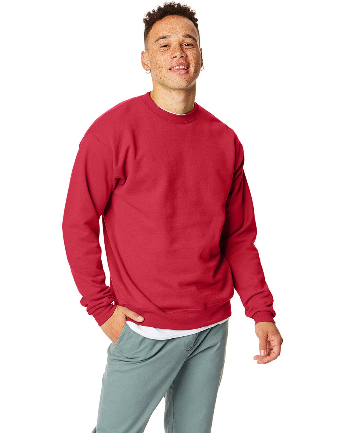 P1607-Hanes-DEEP RED - Cheap-Us