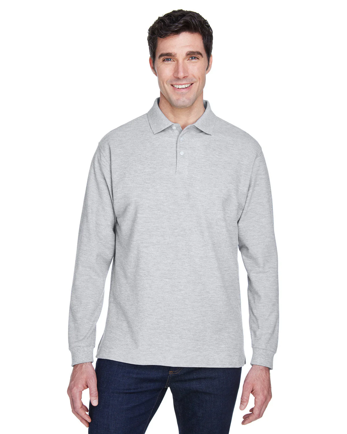D110-Devon & Jones-GREY HEATHER - Cheap-Us