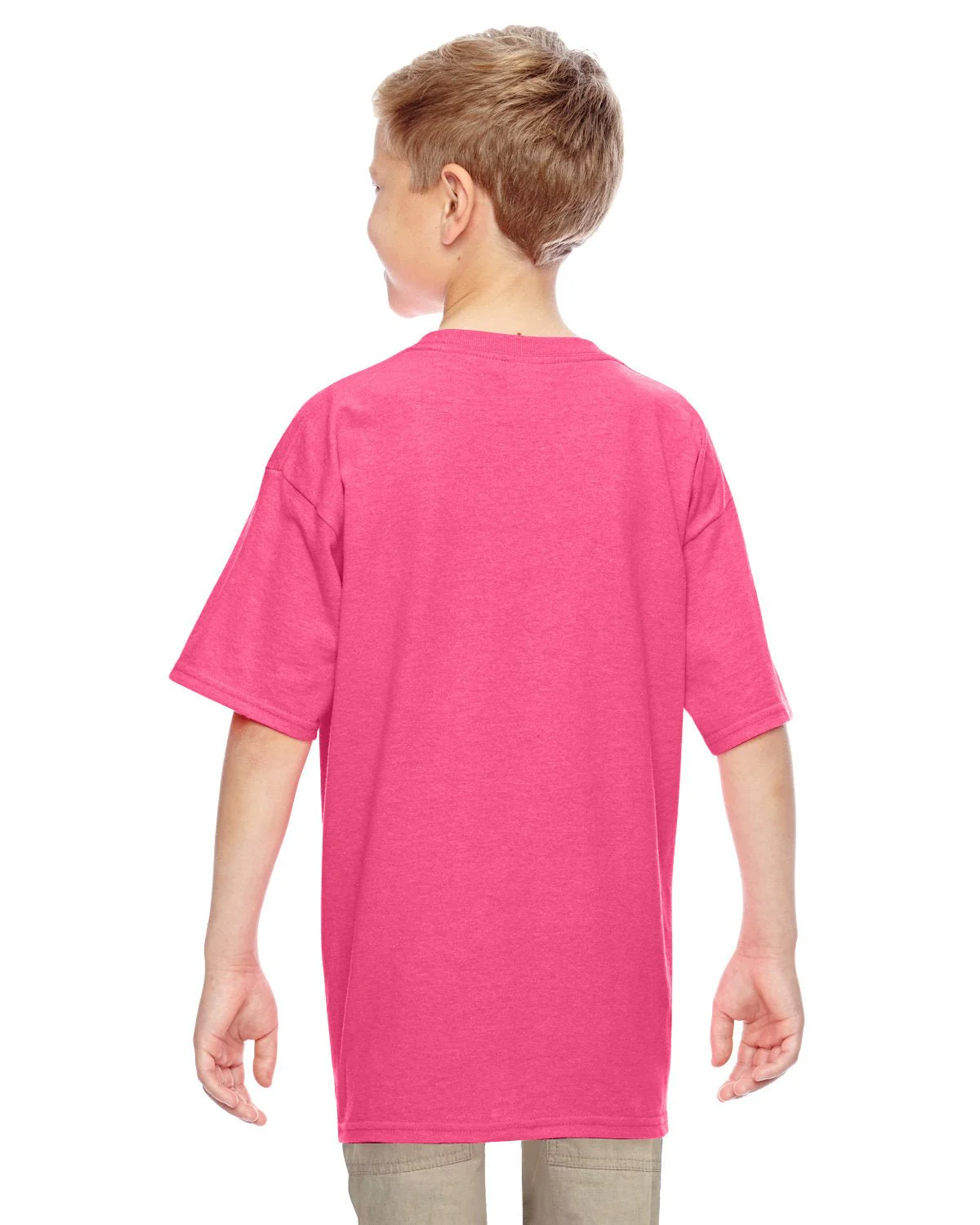 G500B-Gildan-SAFETY PINK - Cheap-Us