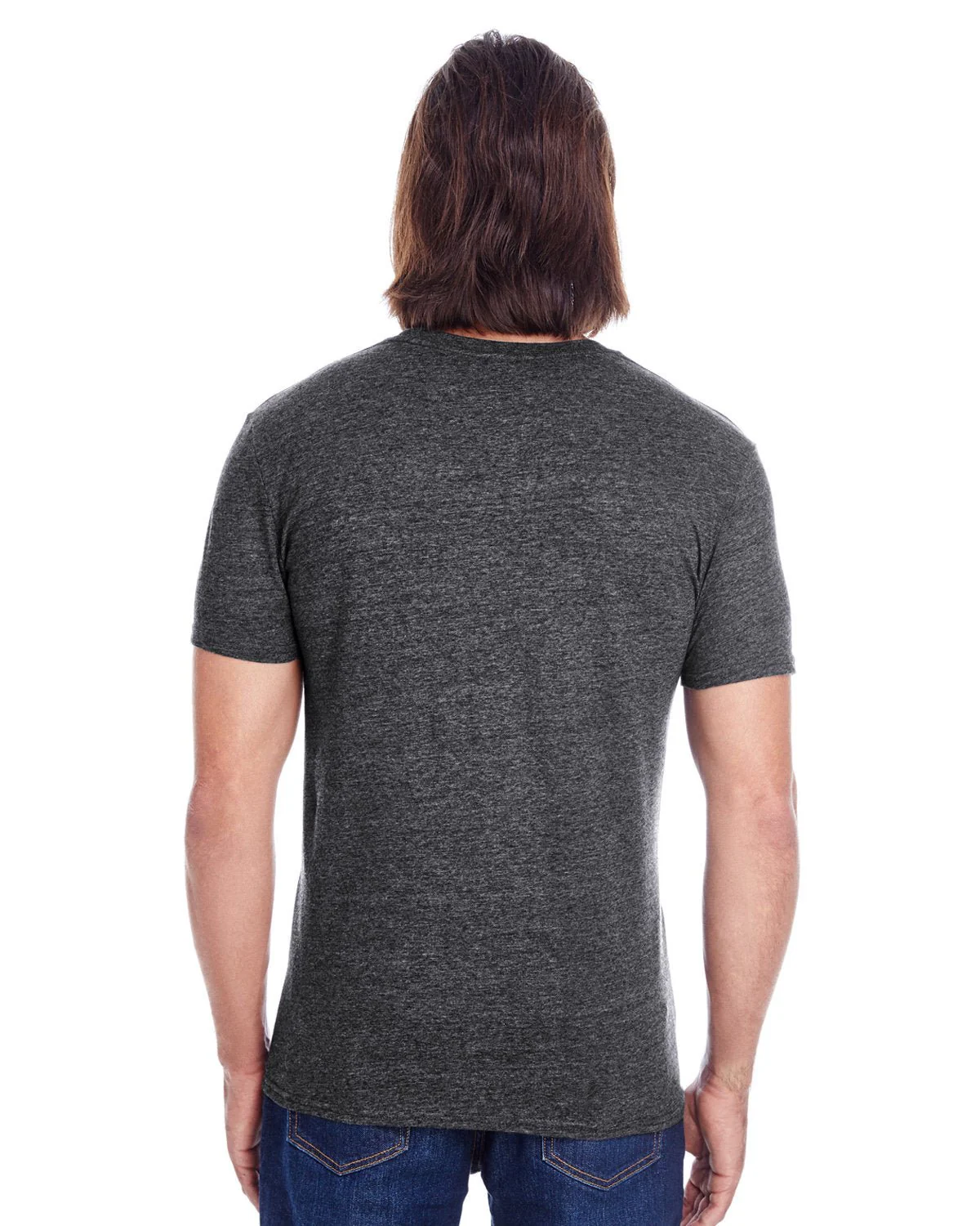 102A-Threadfast Apparel-BLACK TRIBLEND - Cheap-Us
